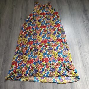 NATURAL LIFE Colorful Floral Maxi Dress